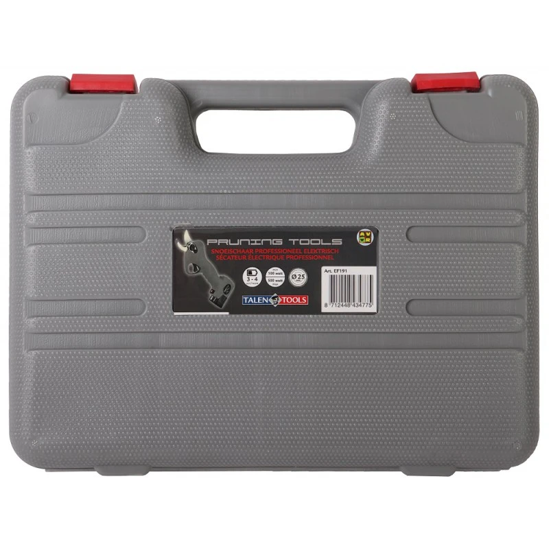 Talen Tools Electrische Snoeischaar In Opbergkoffer, 2 Accu's