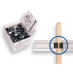 1 X Displaydoos Prax Met Steelklemmen Rond 25 Mm. Inhoud/prijs Per 20